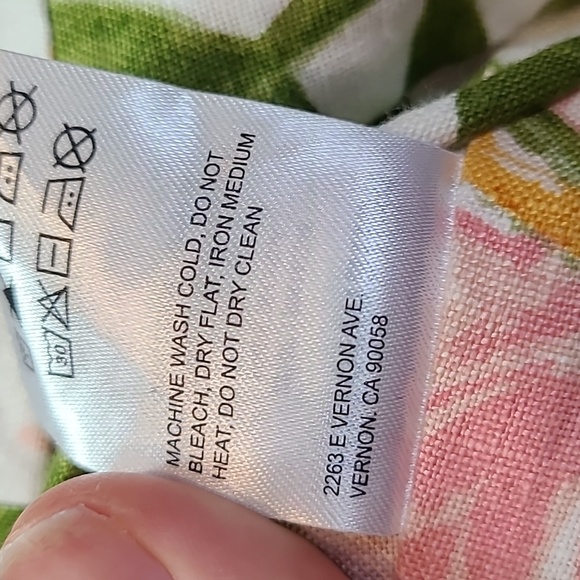 Reformation Jonas crop top Linen Size 2 Vacation Resortwear Romantic Bohemian - Picture 12 of 12